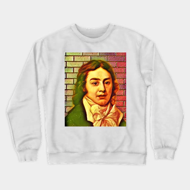 Samuel Taylor Coleridge Snow Portrait | Samuel Taylor Coleridge Artwork 15 Crewneck Sweatshirt by JustLit